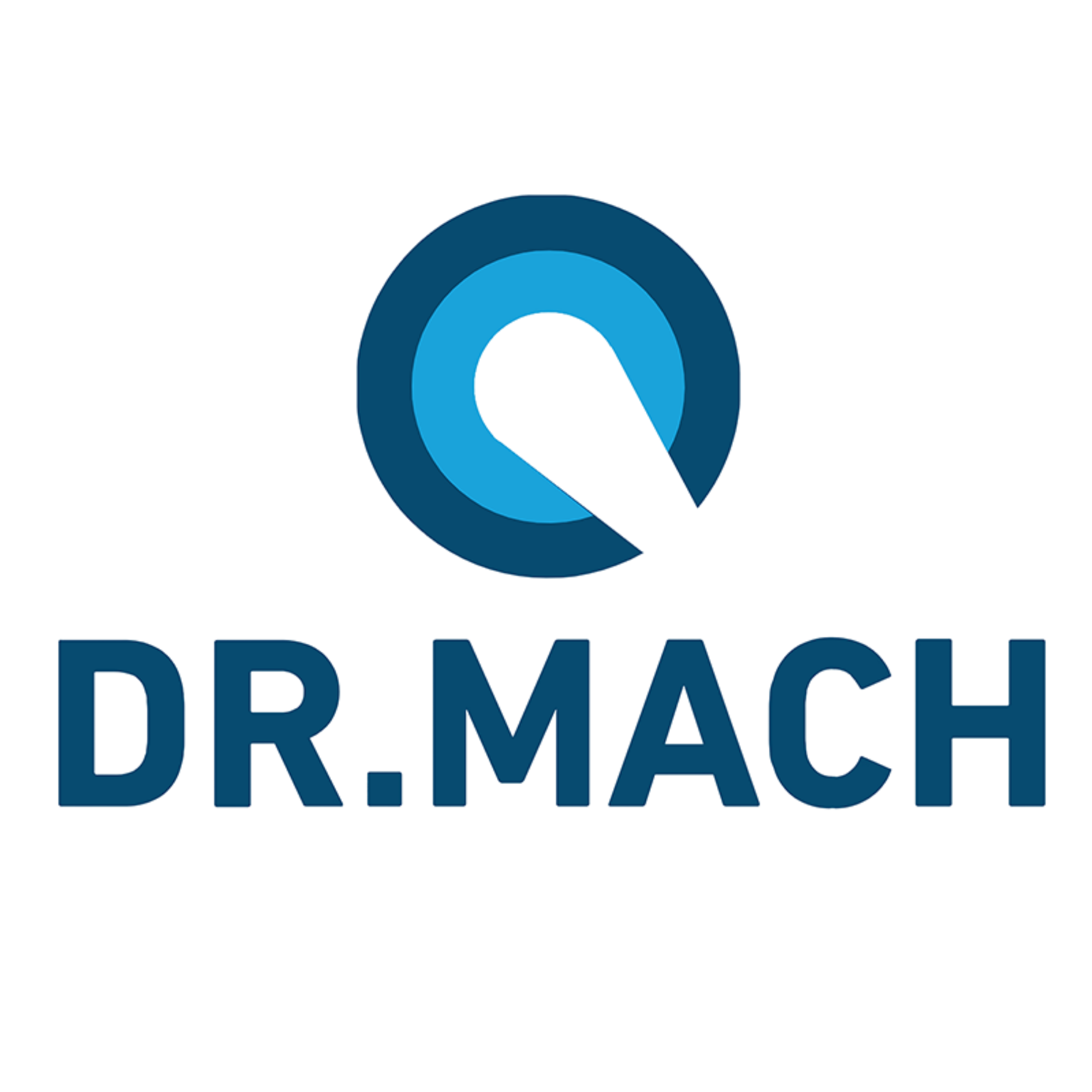 Kosmetik, Logo, Branding, dr.mach, blaues Logo, logo, dr.mach, blau, kreis, symbol