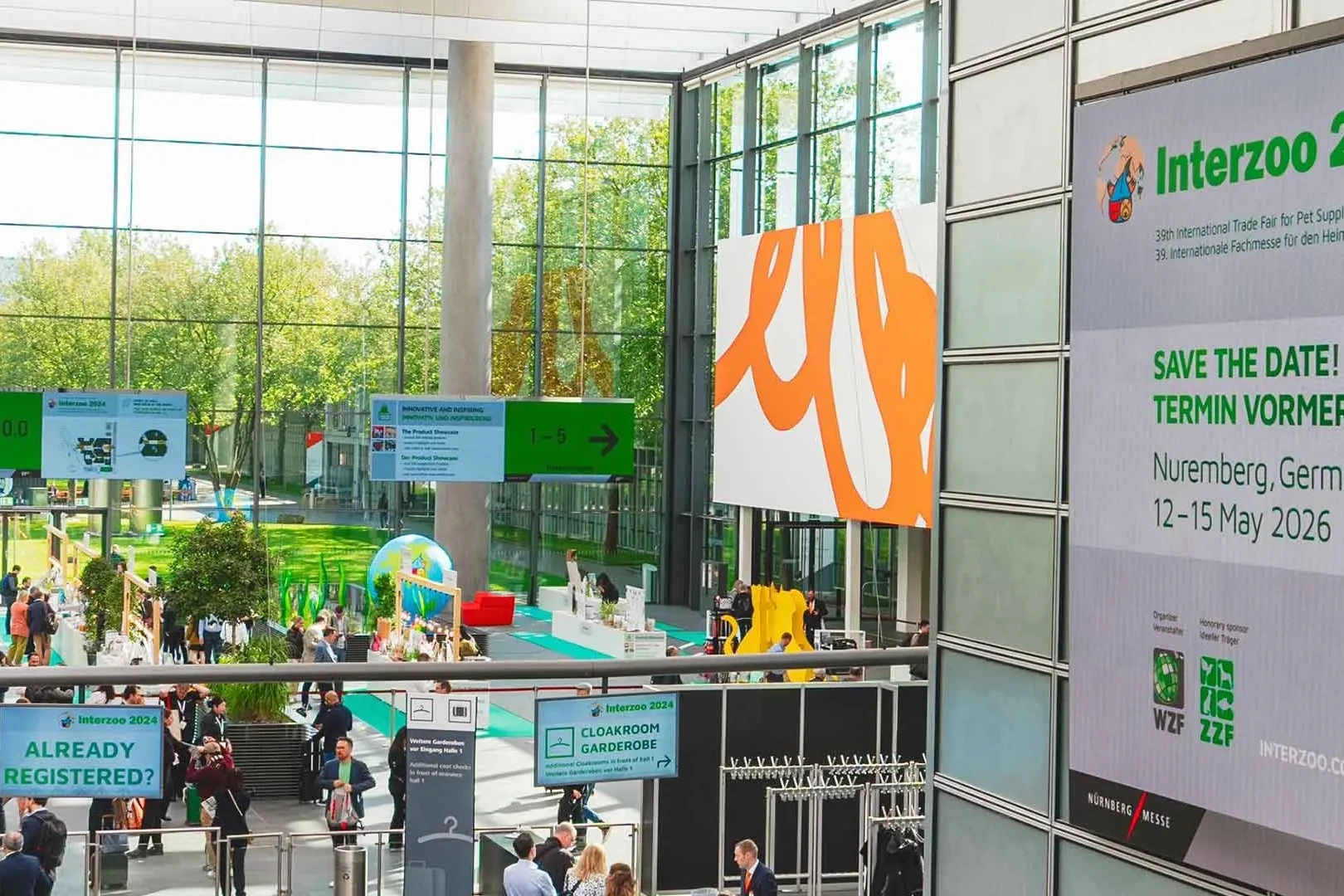 messe, ausstellung, banner, interzoo, campus