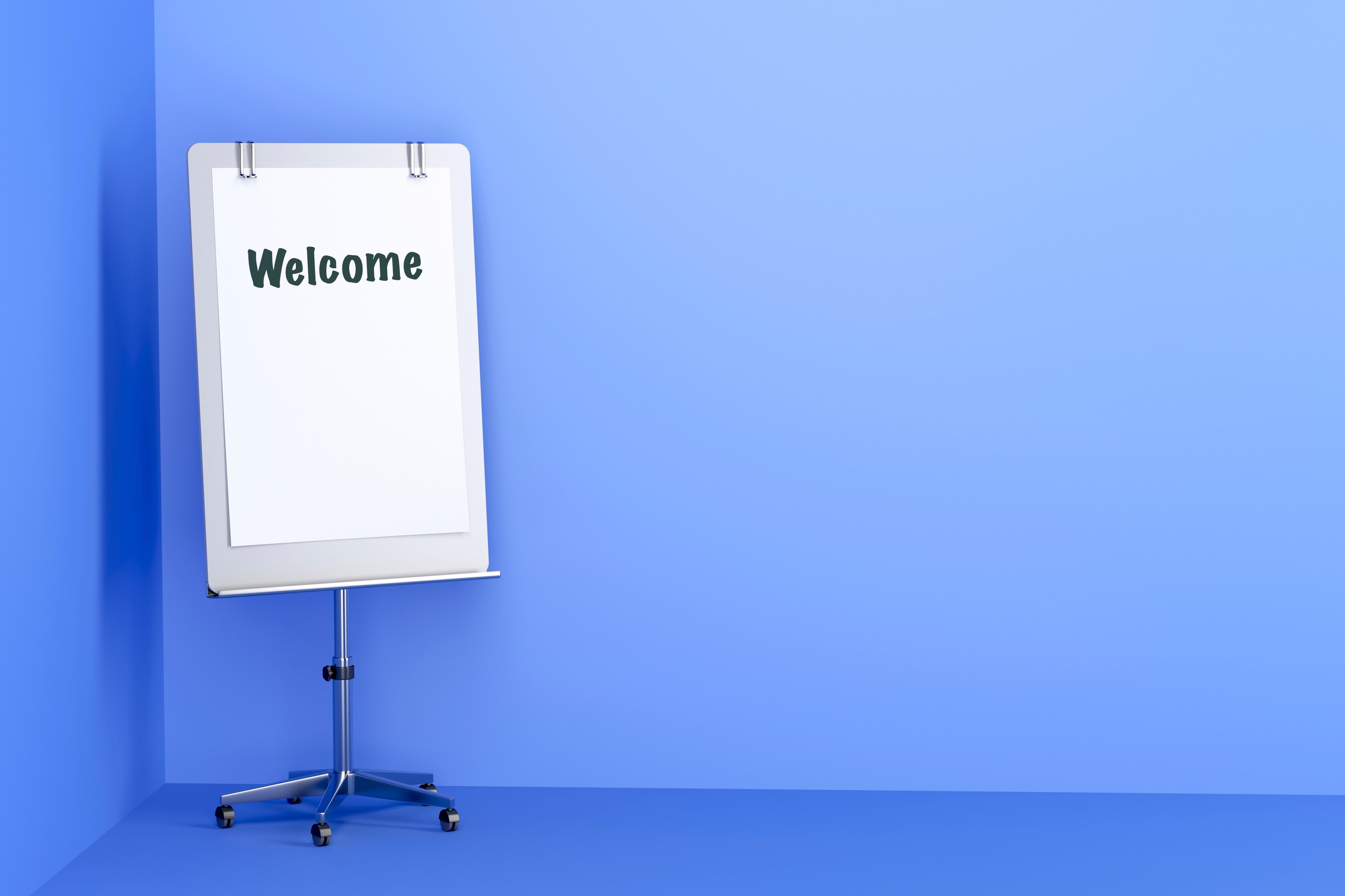 Whiteboard, Flip chart, Präsentationsboard, Rollständer, Hintergrund