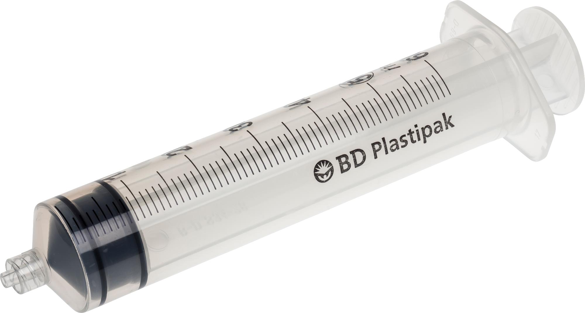 Plastikbehälter, Injektionsspritze, Spritzenbehälter, Maßskala, BD Plastipak